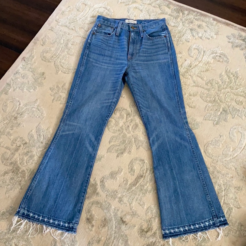 Madewell High waist, rigid Flare jeans